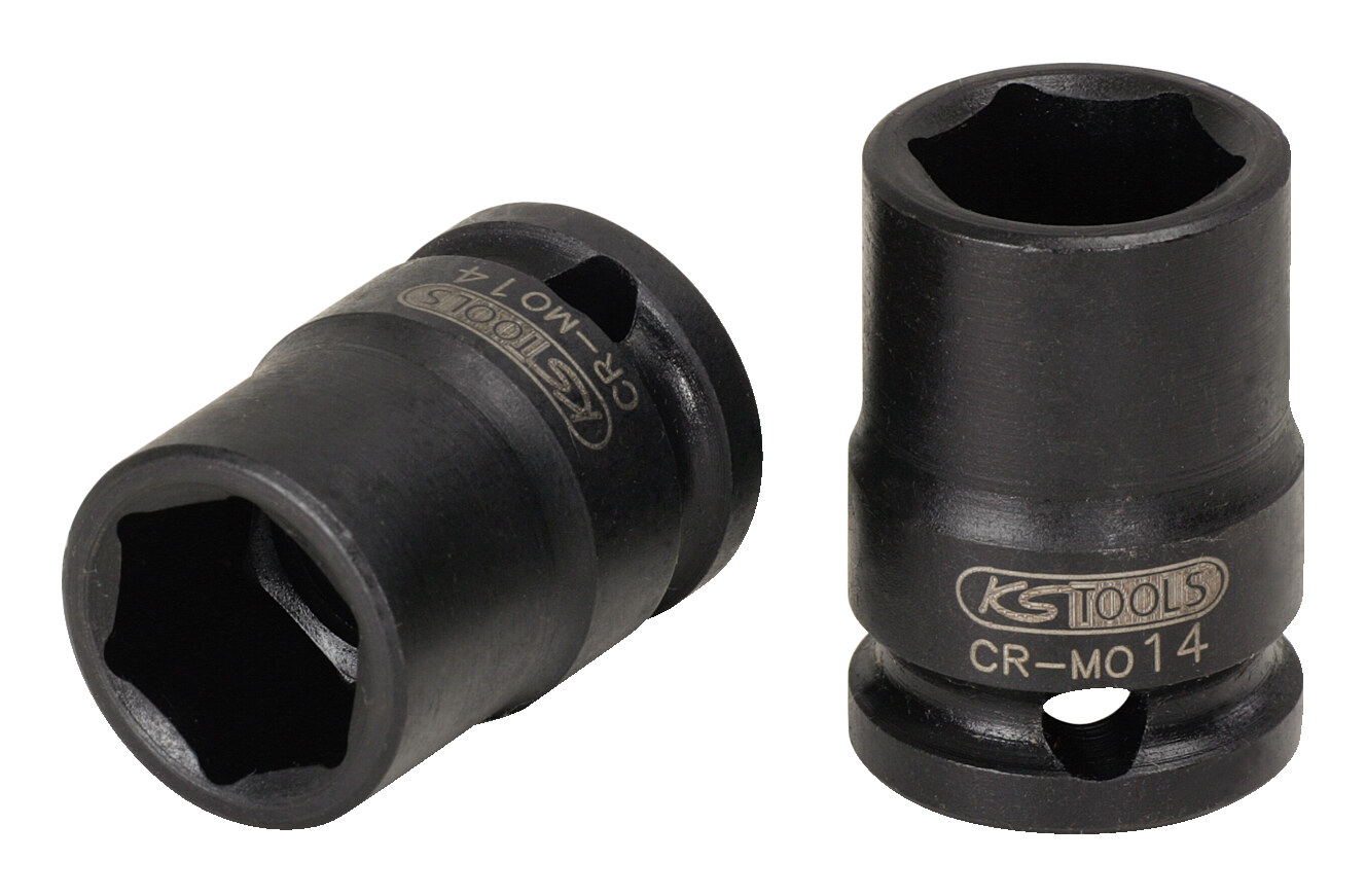KS Tools 3/8" Sechskant-Kraft-Stecknuss, kurz, 7/16" - 515.1528 Image
