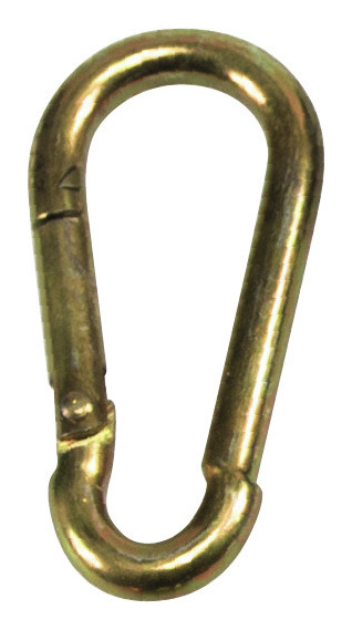 Pösamo Feuerwehr-Karabinerhaken gelb-verzinkt 60 x 6 mm - 2100400338 (VPE: 100 Stück) Image