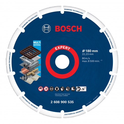 Bosch 2022 Freisteller EXPERT-Diamond-Metal-Wheel-Trennscheibe-180-x-22-23-mm-grosse-Winkelschleifer-Spannmutter 2608900535 2