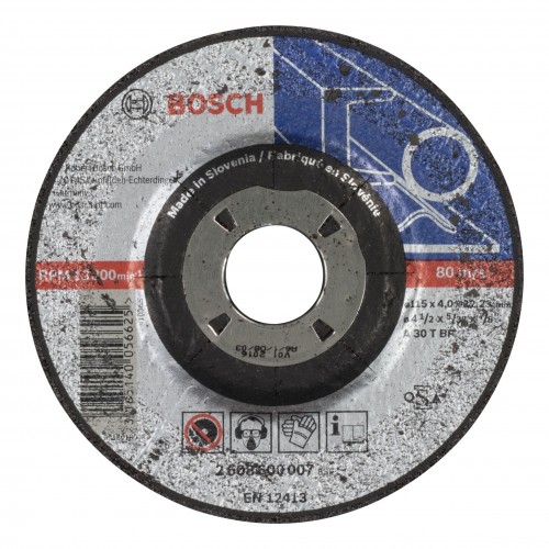 Bosch 2022 Freisteller Zubehoer-Expert-for-Metal-A-30-T-BF-Schruppscheibe-gekroepft-115-x-22-23-x-4-mm 2608600007