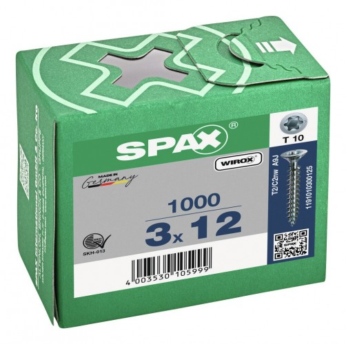 Spax 2023 Freisteller Senkkopfschraube-T-STAR-3-x-12-10-Wirox-HP 1191010300125 2
