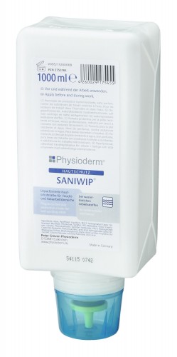 Physioderm 2019 Freisteller Hautschutzcreme-Saniwip-1000-ml-Faltflasche