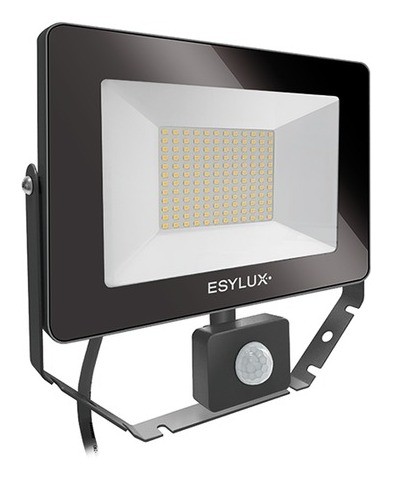 Esylux 2020 Freisteller LED-Strahler-50W-OFL-AFL-BASIC-4000K-schwarz-1-LED-5000-lm-IP65-matt-Konverter-breitstrahlend EL10810770