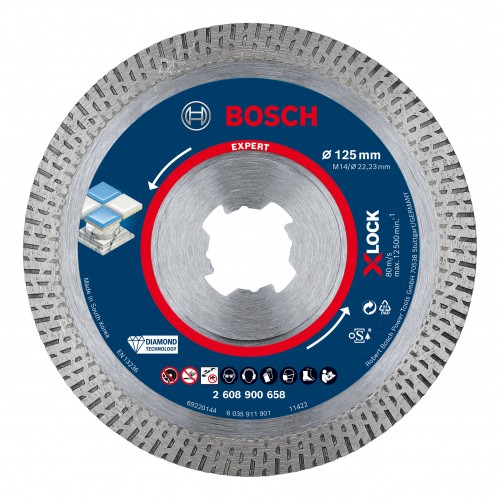 Bosch 2022 Freisteller EXPERT-HardCeramic-X-LOCK-Diamanttrennscheiben-125-x-22-23-x-1-4-x-10-mm-kleine-Winkelschleifer 2608900658