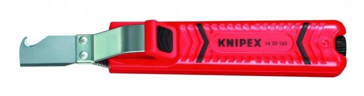 Knipex 2020 Freisteller Kabelmesser-ohne-Klinge-Haken-Kunststoff 1620165SB