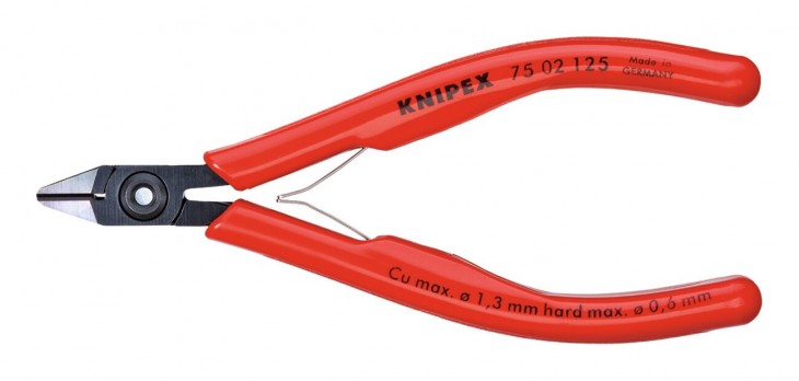 Knipex 2019 Freisteller Seitenschneider-Elektronik-Fase-125-mm