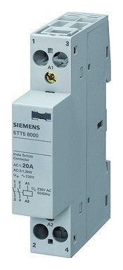 Siemens 2020 Freisteller Installationsschuetz-20A-230V-AC-230V-AC-2S-1000W-AGL-1TE 5TT58000
