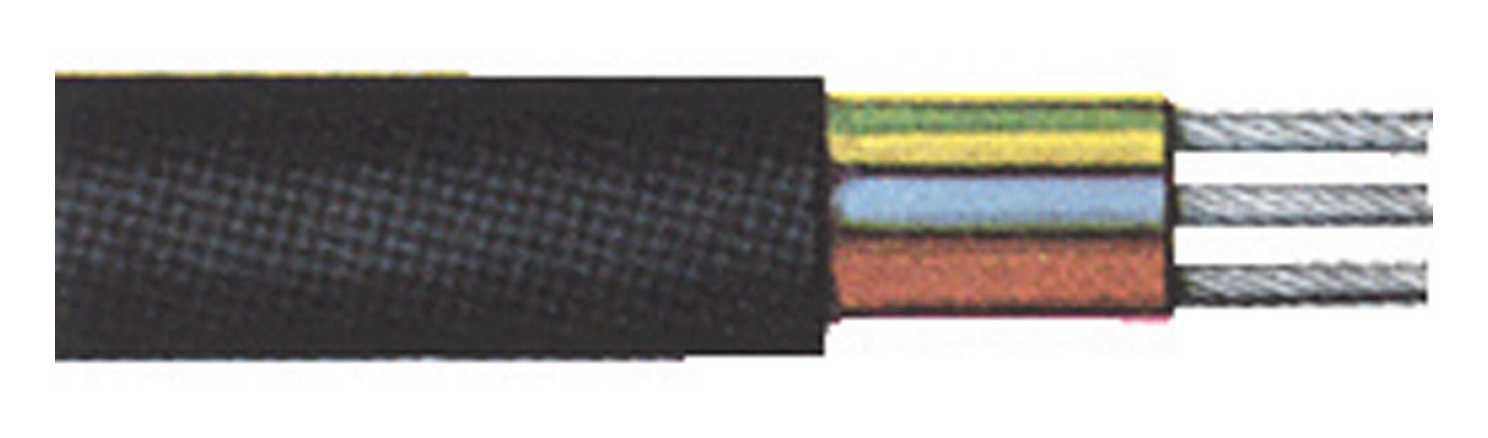 Leichte Gummischlauchleitung H05RR-F 3 G 0,75 schwarz Ring 100m