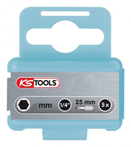 KS-Tools 2020 Freisteller 1-4-Edelstahl-Bit-Innensechskant-25-mm 910-22 1