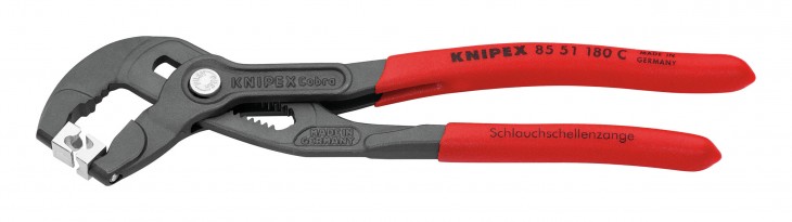 Knipex 2019 Freisteller Schlauchschellenzange-180mm-Kunststoff-Griff 1