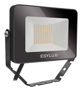 Esylux 2020 Freisteller LED-Strahler-10W-OFL-AFL-BASIC-3000K-schwarz-1-LED-1000-lm-IP65-matt-Konverter-breitstrahlend EL10810794