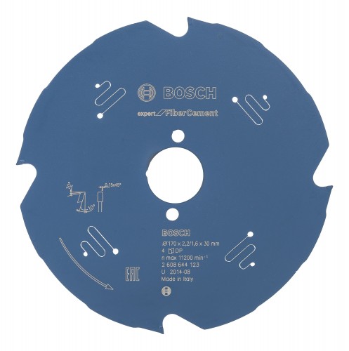 Bosch 2022 Freisteller Zubehoer-Expert-for-Fibre-Cement-Kreissaegeblatt-4Z-170-x-30-x-2-2-mm 2608644123