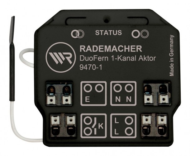 Rademacher 2020 Freisteller Schaltaktor-Funkbus-DuoFern-Unterputz-1-Ausgang-16A-Bussystem-Funkbus-3600W-230V 35140261