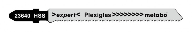 Metabo 2017 Zeichnung Stichsaegeblaetter-Plexiglas-Serie-expert-74-2-0mm-HSS 623640000