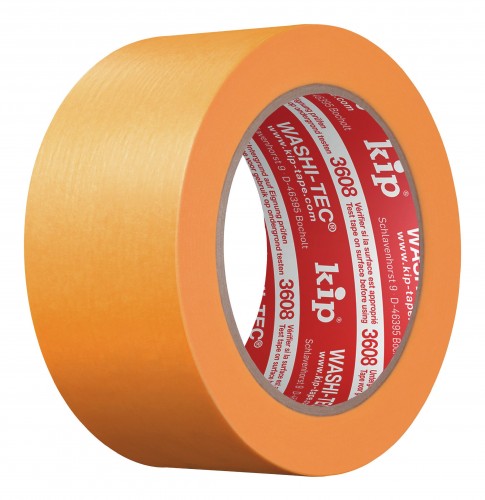 Kip 2023 Freisteller Goldkrepp-Washi-Tec-Standard-orange-48-mm-x-50-m