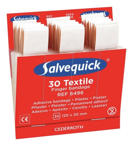 Cederroth 2020 Freisteller Salvequick-Nachfuellpackungen-6-x-30-Pflaster-elastisch