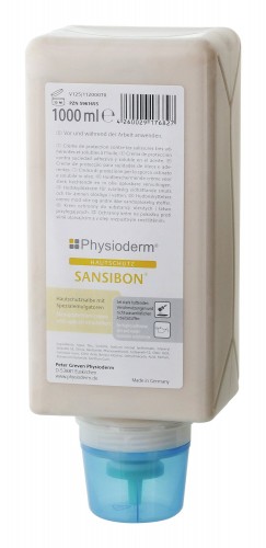 Physioderm 2019 Freisteller Hautschutzcreme-Sansibon-1000ml-Faltflasche