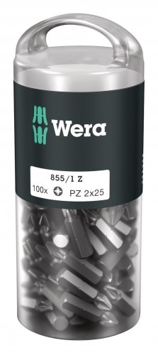 Wera 2017 Foto Bit-1-4-Din3126-E6-3-PZ-25mm-100er-Pack 0507244