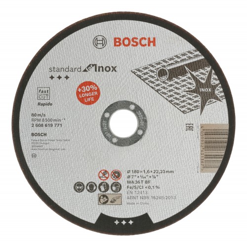 Bosch 2024 Freisteller Standard-for-Inox-Trennscheibe-gerade-180-mm 2608619771