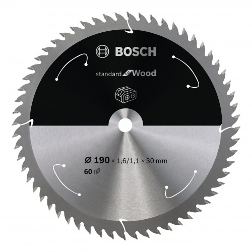 Bosch 2022 Freisteller Akku-Kreissaegeblatt-Standard-for-Wood-190-x-1-6-1-1-x-30-60-Zaehne 2608837711