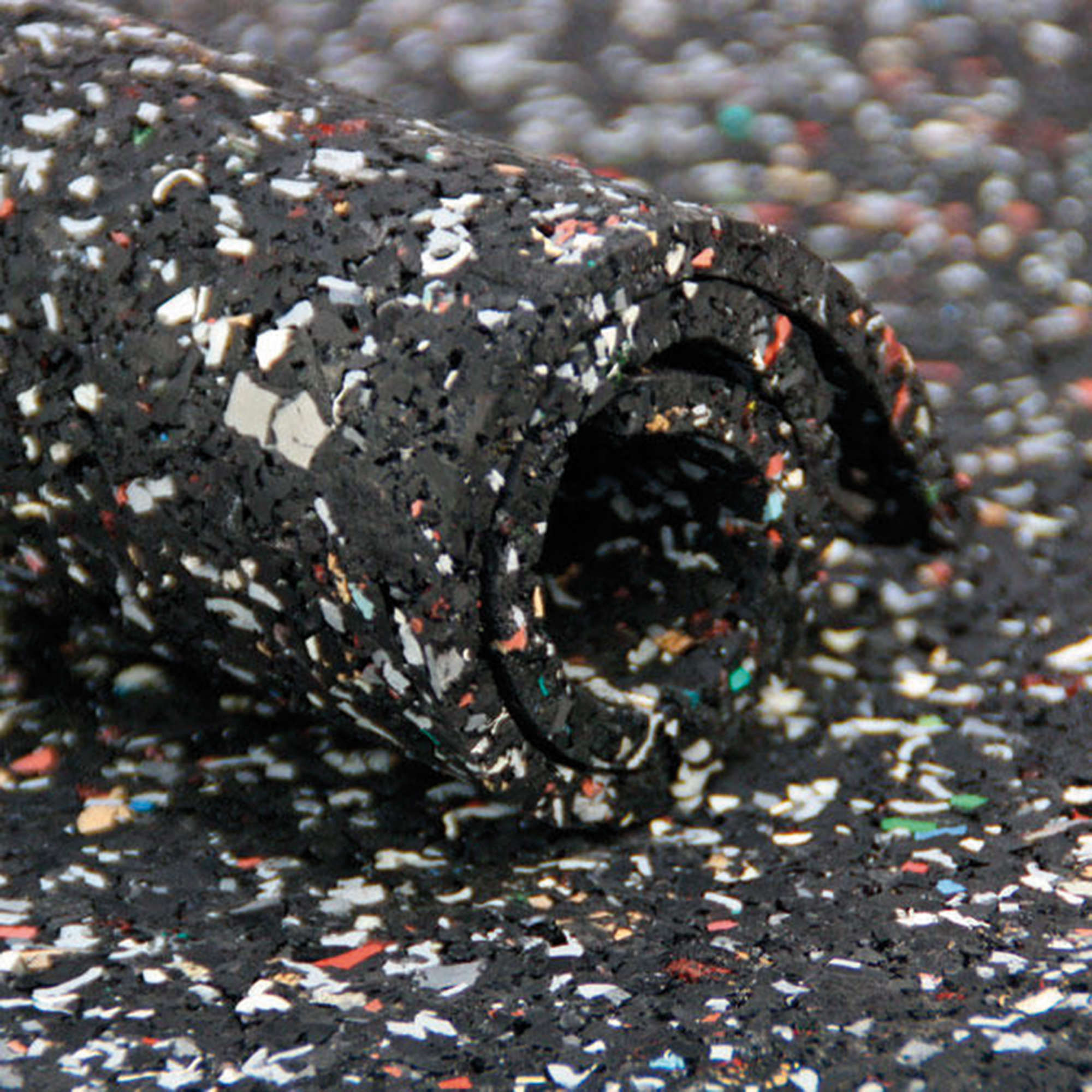 Recycling-Gummimatte - Meterware auf Rolle - Glatt - 3 mm - Breite 120 cm -  Nachhaltiges, recyceltes Gummi