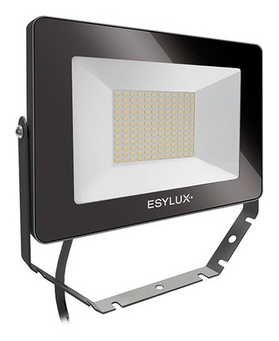 Esylux 2020 Freisteller LED-Strahler-50W-OFL-AFL-BASIC-4000K-schwarz-1-LED-5000-lm-IP65-matt-Konverter-breitstrahlend EL10810756