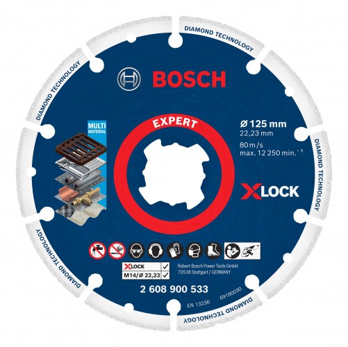 Bosch 2022 Freisteller EXPERT-Diamond-Metal-Wheel-X-LOCK-Trennscheibe-125-x-22-23-mm-kleine-Winkelschleifer 2608900533 2