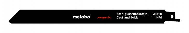 Metabo 2017 Foto Saebelsaegeblaetter-Stahlgussrohre-Serie-expert-225x1-25mm-HM-beschichtet-Korn-30 631818000