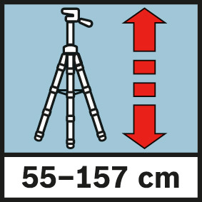 Arbeitshöhe 55-157 cm