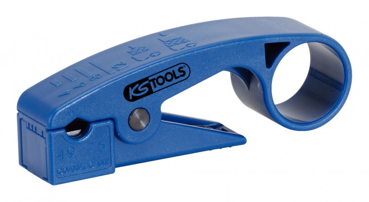 KS-Tools 2020 Freisteller Abisolierwerkzeug-Koaxialkabel-7-5-mm 115-1243