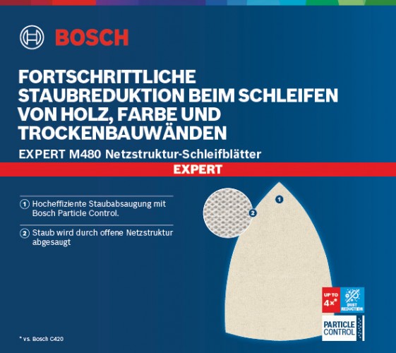 Bosch 2024 Promotion M480-Schleifnetz-Multischleifer-100-x-150-mm
