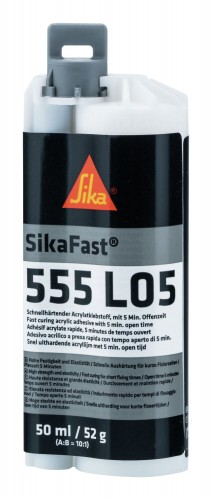 Sika 2020 Freisteller SikaFast-555-L05-50-ml-Dual-Kartusche-2-Klebstoff