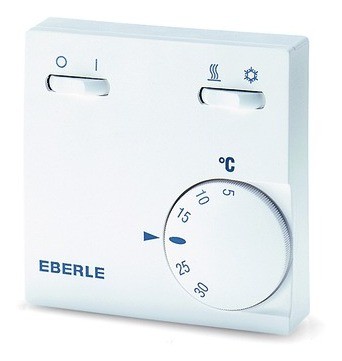 Eberle 2020 Freisteller Raumtemperaturregler-reinweiss-1W-Aufputz-IP30-230V-5-30C-10A-0-5K 111170551100