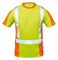 leuchtgelb Warnschutz-T-Shirt HOOGE 7008-L Größe L 