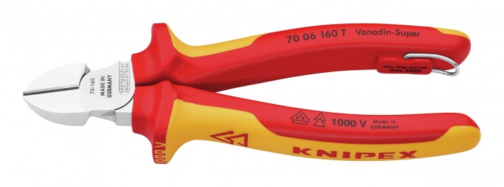 Knipex 2019 Freisteller Seitenschneider-VDE-TT-160mm-K-Griff