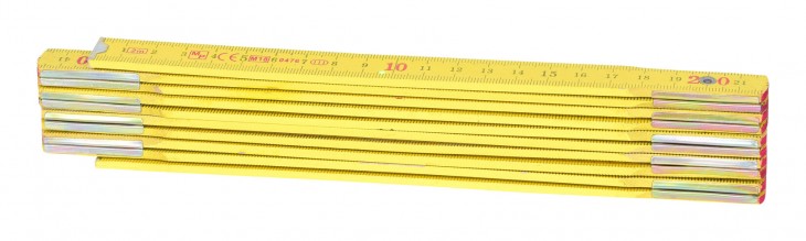 KS-Tools 2020 Freisteller Holz-Gliedermassstab-gelb-2m 300-0060 1