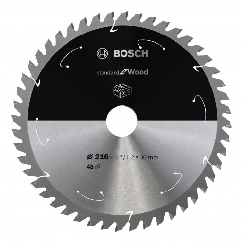 Bosch 2022 Freisteller Akku-Kreissaegeblatt-Standard-for-Wood-216-x-1-7-1-2-x-30-48-Zaehne 2608837723
