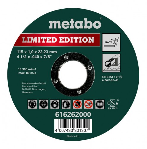 Metabo 2020 Freisteller Universalscheibe-Limited-Edition-115-x-1-0-x-22-23-Inox-TF-41 616262000