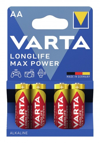 Varta 2022 Verpackung Batterie-LONGLIFE-Max-Power-AA-4er-Blister 4706101404