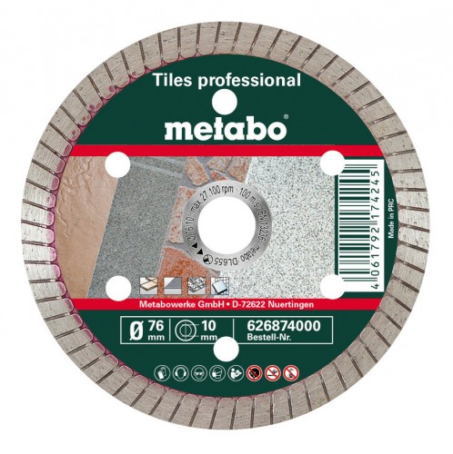Metabo 2020 Freisteller Diamanttrennscheibe-Promotion-76x10-0mm-Fliesen-professional 626874000
