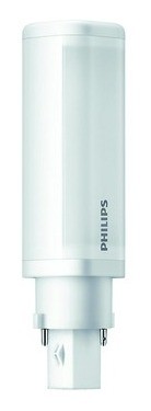 Philips 2020 Freisteller LED-Roehrenlampe-G24D-CorePro-4-5W-matt-4000K-neutralweiss-500-lm-120-AC-34-mm 70661900
