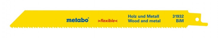 Metabo 2017 Zeichnung Saebelsaegeblaetter-Holz-Metall-Serie-flexible-200x-0-9mm-BiM-2-5mm-10-TPI