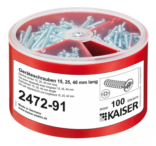 Kaiser 2020 Freisteller Geraeteschrauben-Box-3-2-x-15-25-40-mm 2472-91