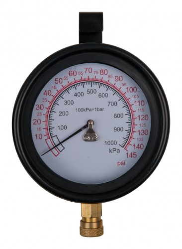 KS-Tools 2020 Freisteller Manometer-100-mm-0-10-bar-1-4-Schnellkupplung 150-2326