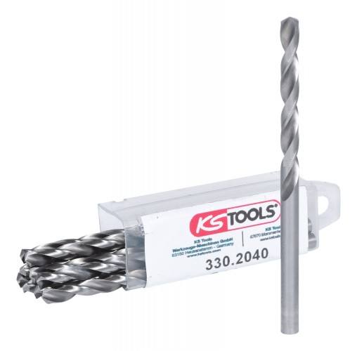 KS-Tools 2020 Freisteller HSS-G-Spiralbohrer-4-mm-10er-Pack 330-2040 1