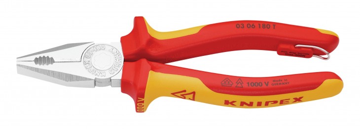 Knipex 2019 Freisteller Kombizange-VDE-TT-180mm-K-Griff