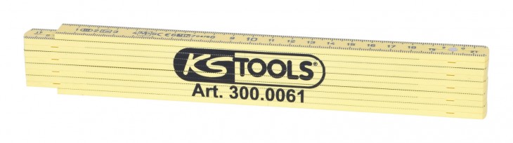 KS-Tools 2020 Freisteller Kunststoff-Gliedermassstab-gelb-2m 300-0061 1