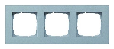 Gira 2020 Freisteller Rahmen-3f-alu-E2-Kunststoff-flachbuendig-geeignet-Unterputz-Installation 0213255