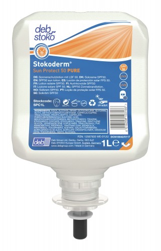 SC-Johnson 2020 Freisteller UV-Hautschutzcreme-Stokoderm-Sun-Protect-50-PURE-1-L-Kartusche