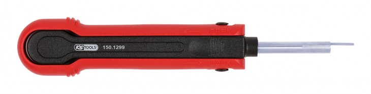 KS-Tools 2020 Freisteller Entriegelungswerkzeug-Flachstecker-Flachsteckhuelsen-0-8-mm-1-5-mm-Delphi-Ducon 150-1299